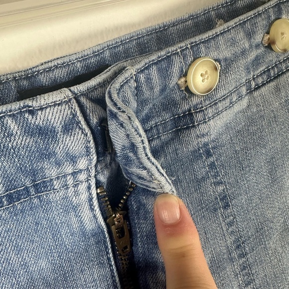 Talbots Blue Wide Leg Crop Jeans - Picture 2 of 6